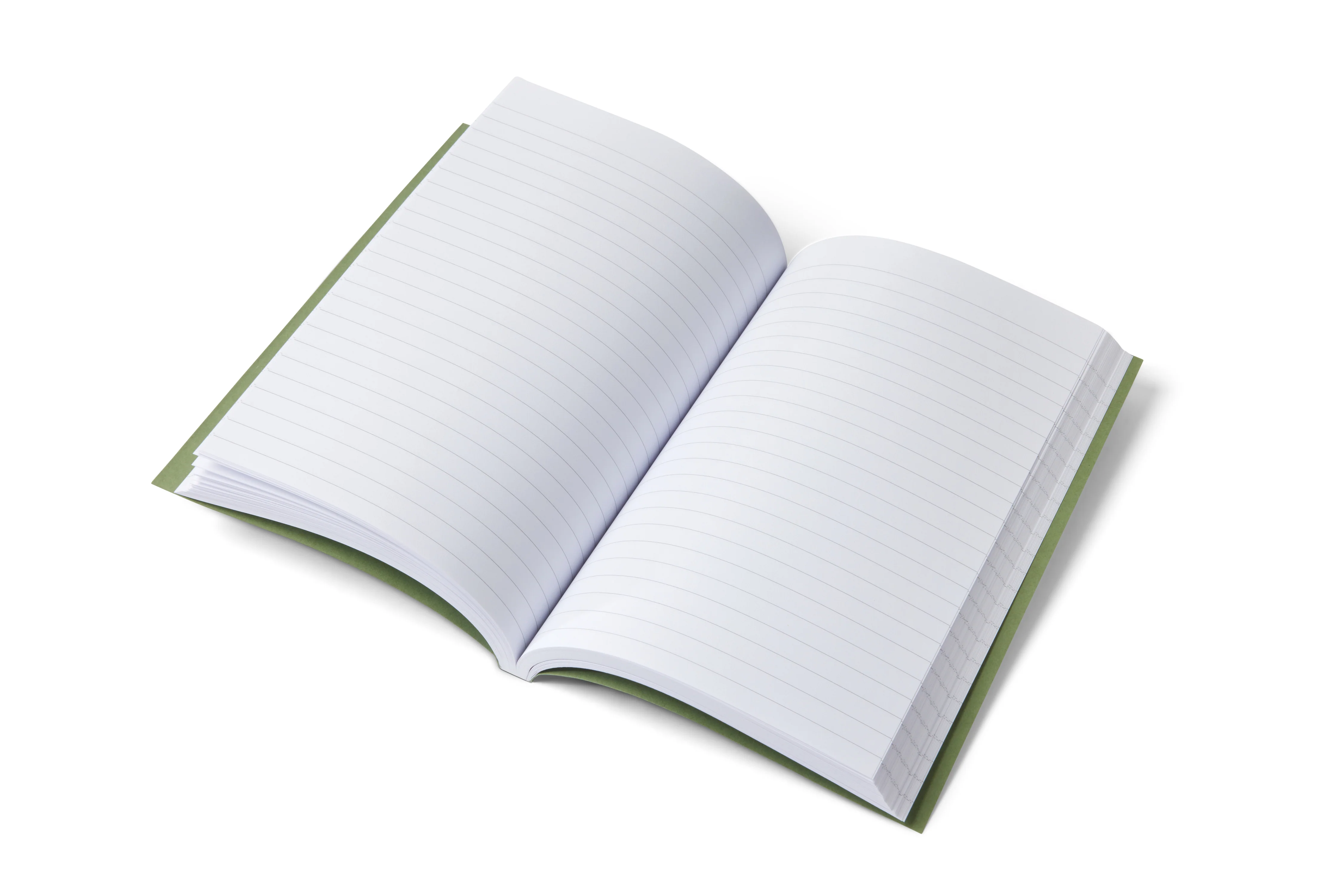 A5 Lined Notebook  - Mid Green - Image 3